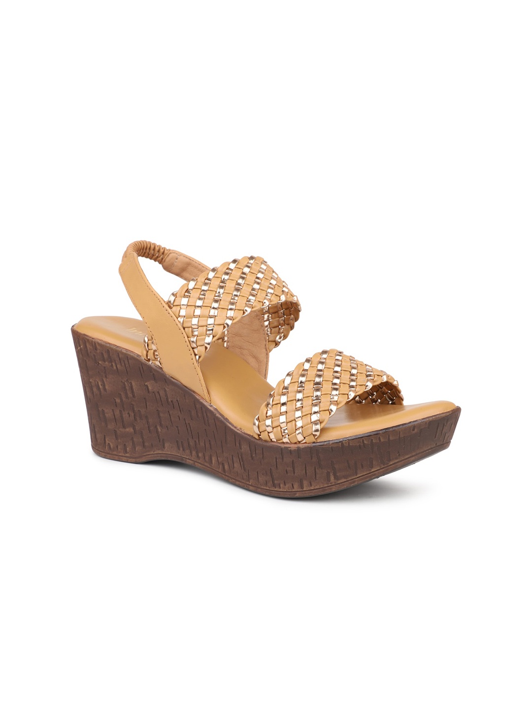 

Inc 5 Woven Design Platform Heels, Beige