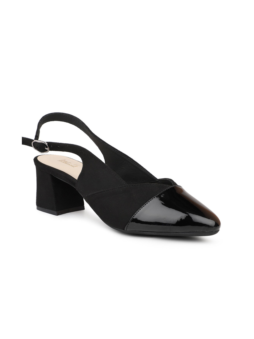 

Inc 5 Pointed Toe Block Heel Mules, Black