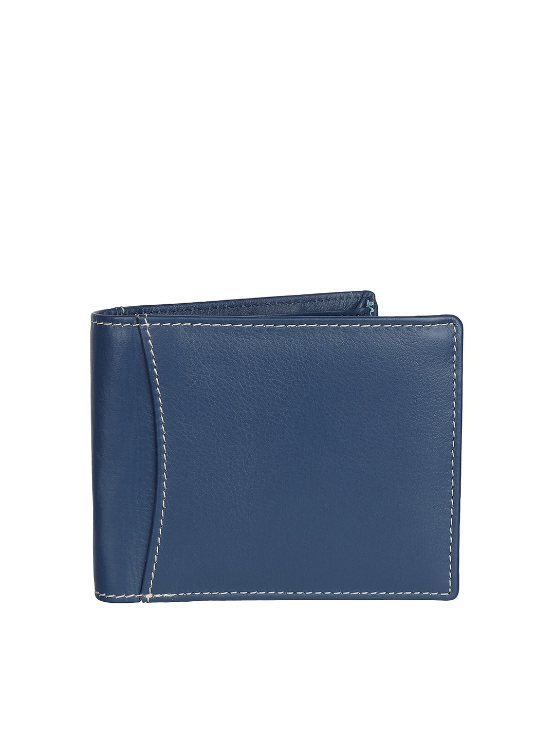 

SAMTROH Men Leather Two Fold Wallet, Blue