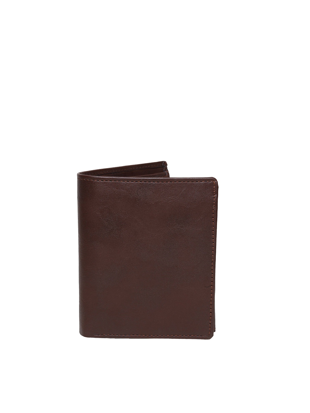 

SAMTROH Men Solid PU Two Fold Wallet, Brown