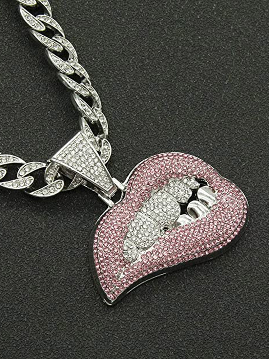 

VIEN Silver-Plated Crystals Necklace