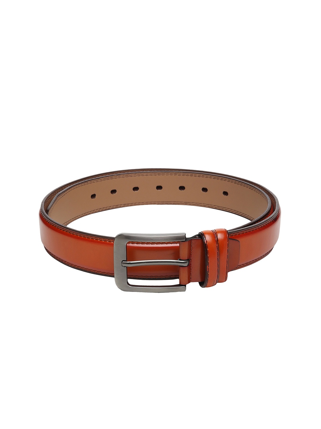 

Mast & Harbour Men Leather Formal Belt, Tan