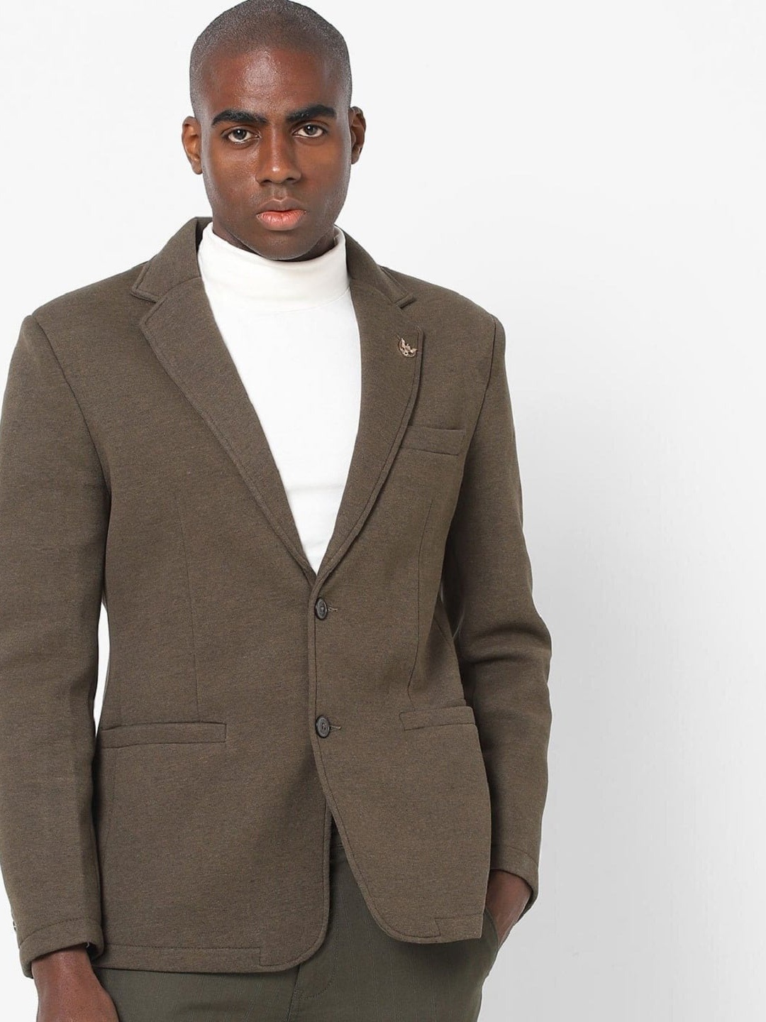 

Fort Collins Slim-Fit Single-Breasted Blazer, Brown