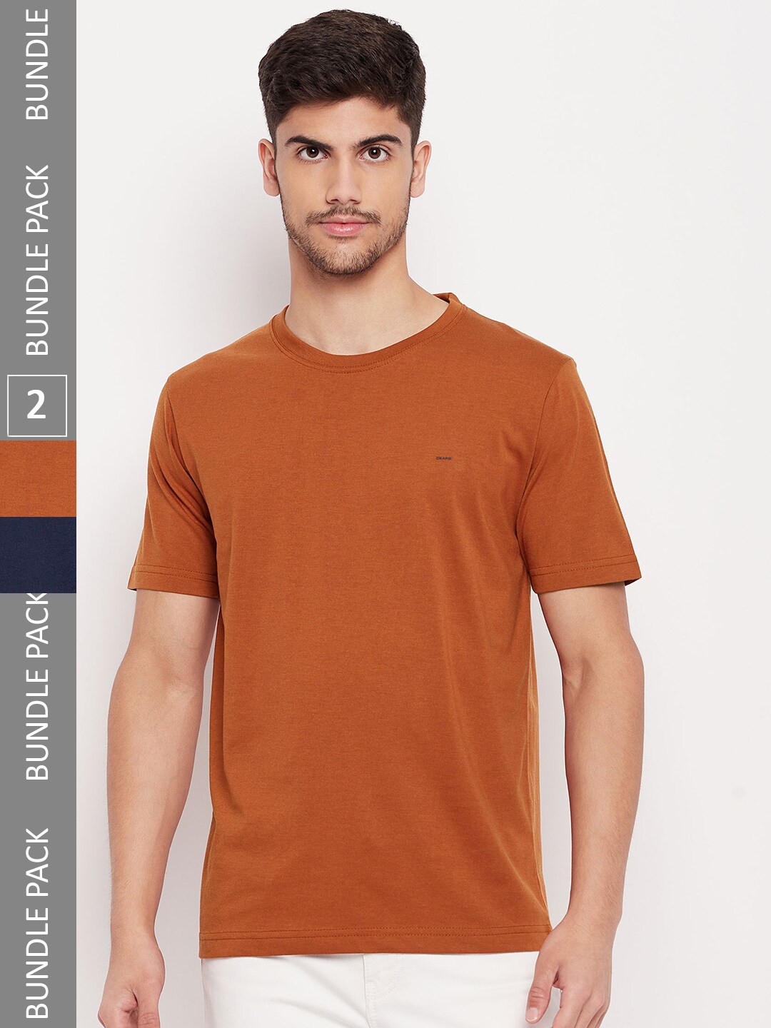 

Okane Pack Of 2 Round Neck T-shirt, Navy blue