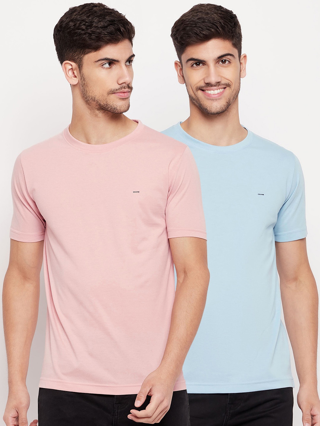 

Okane Pack Of 2 Round Neck T-shirts, Pink