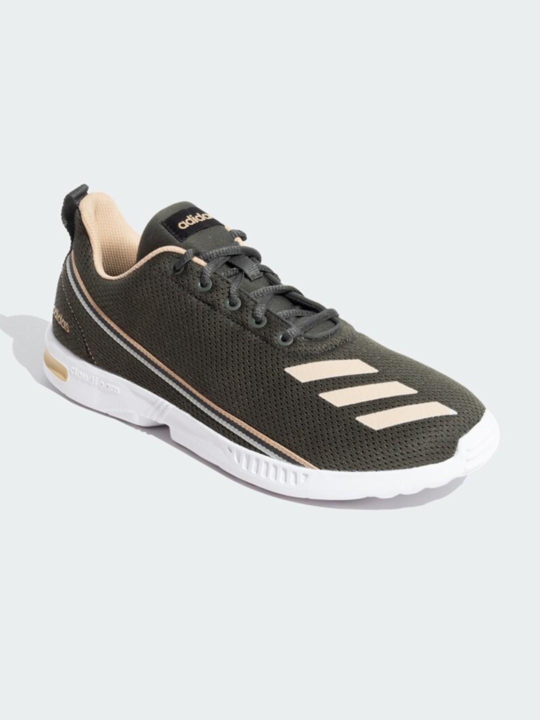 

ADIDAS Men Textured Running Sports Shoes, Olive