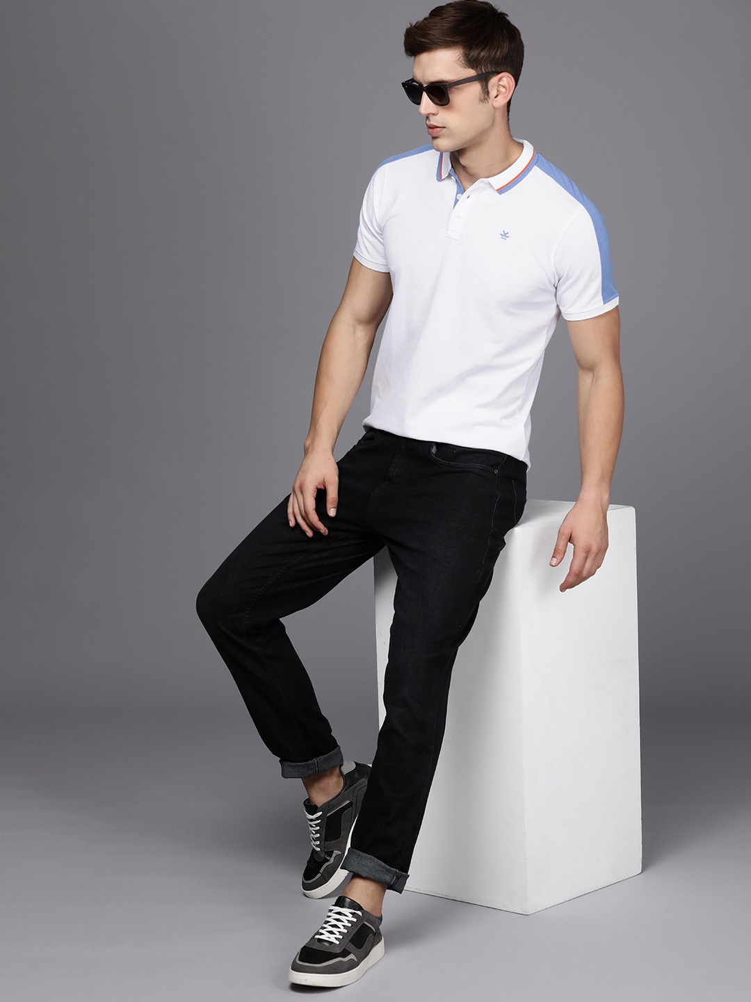 

WROGN Polo Collar Slim Fit Casual T-shirt, White