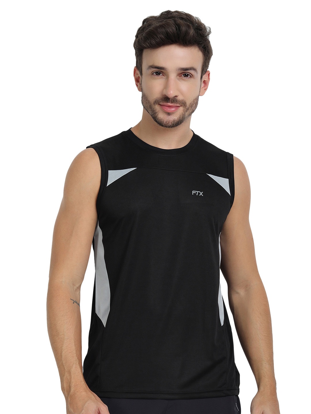 

FTX Sleeveless Dri-FIT Sports T-shirt, Black
