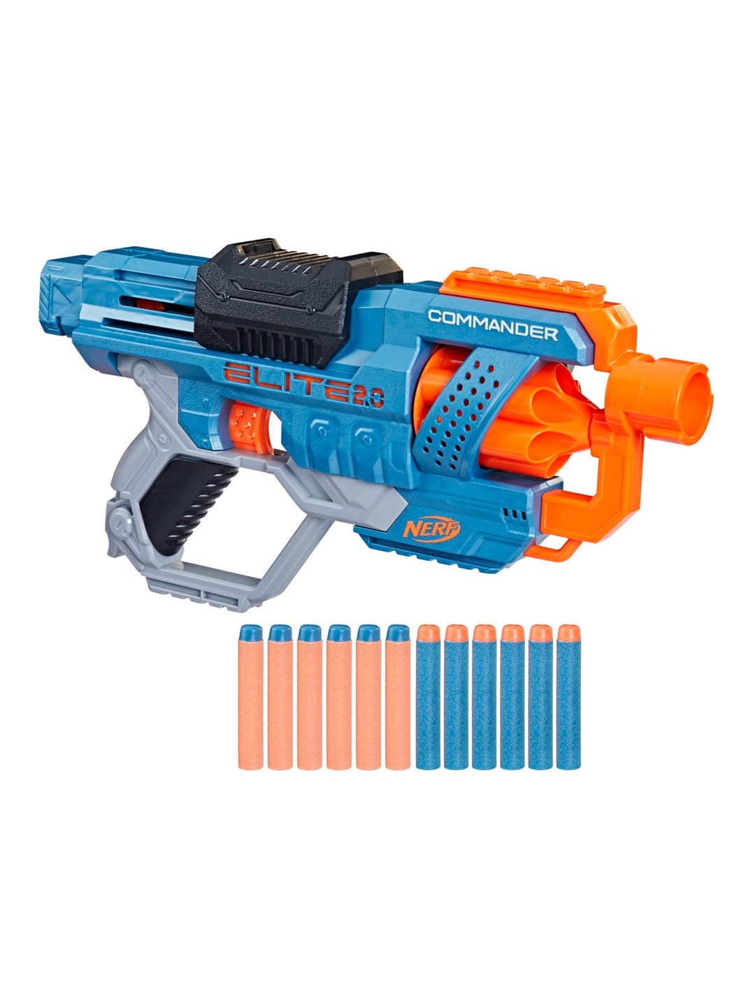 

NERF Boys Elite 2.0 Commander RD-6 Dart Blaster Gun Game For 8+ Plus, Blue