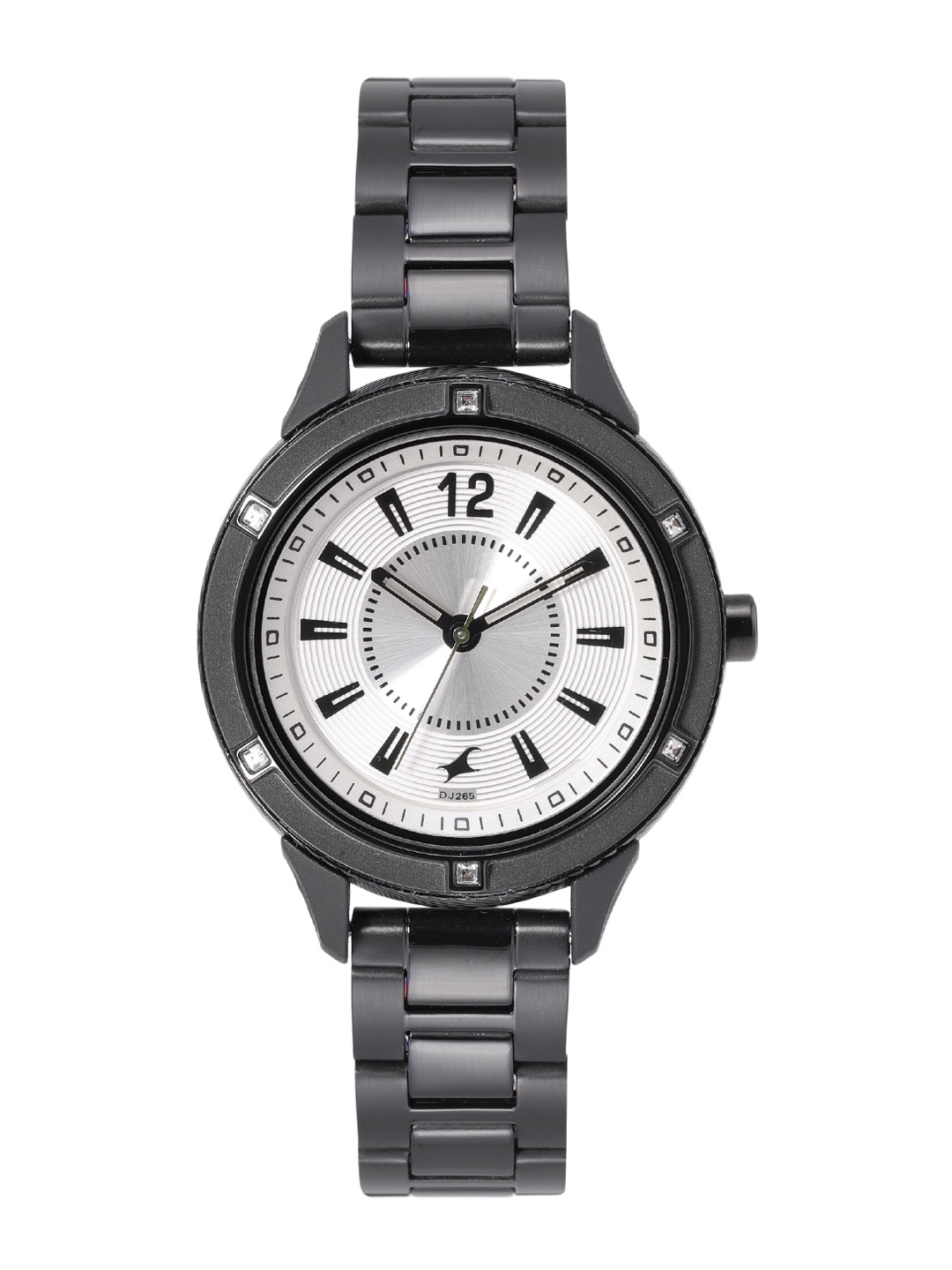 

Fastrack Women Brass Patterned Dial Stainless Steel Straps Analogue Watch NL6176KM12, White
