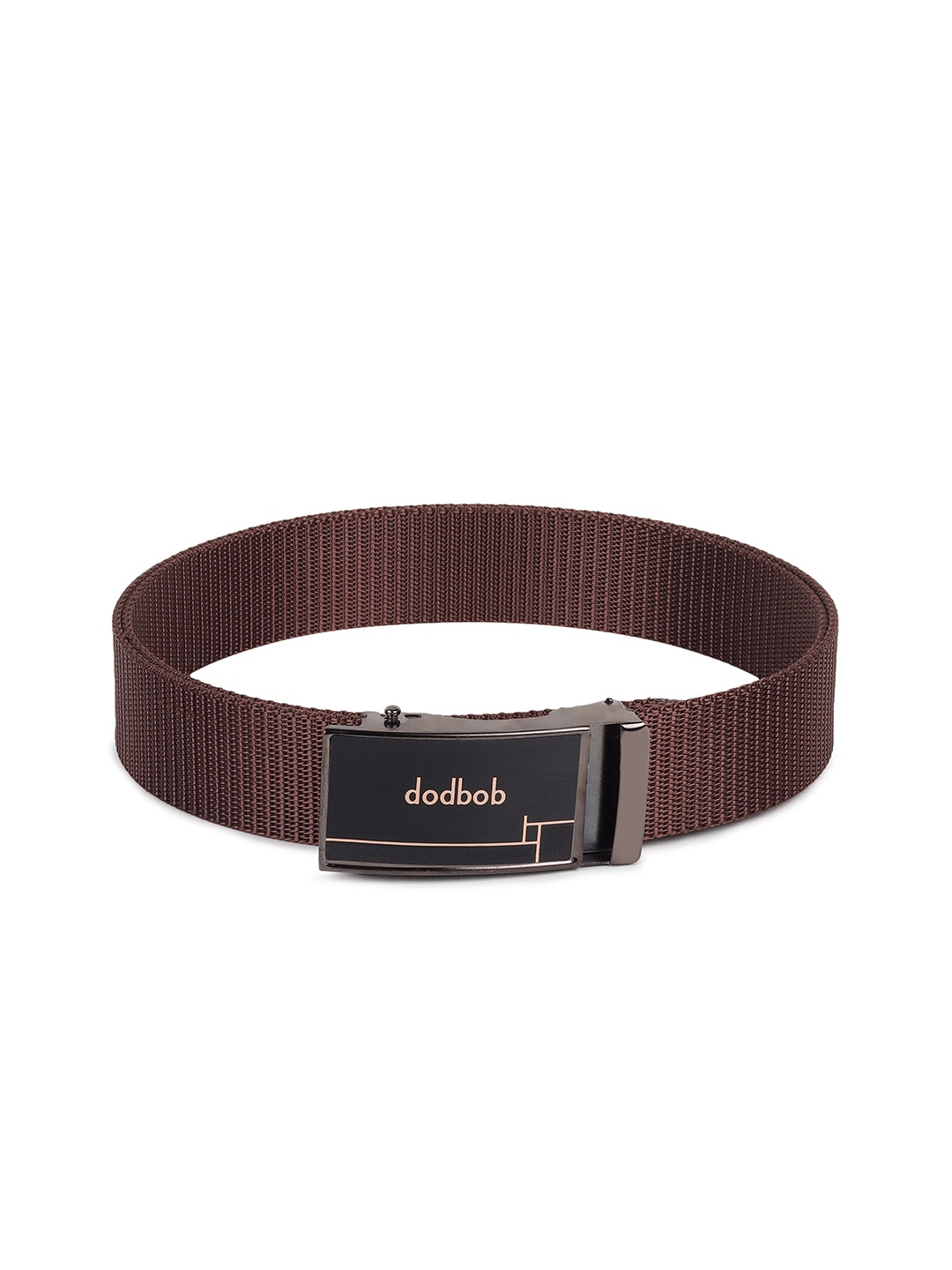 

HENEDA Men Textured Casual Belt, Brown