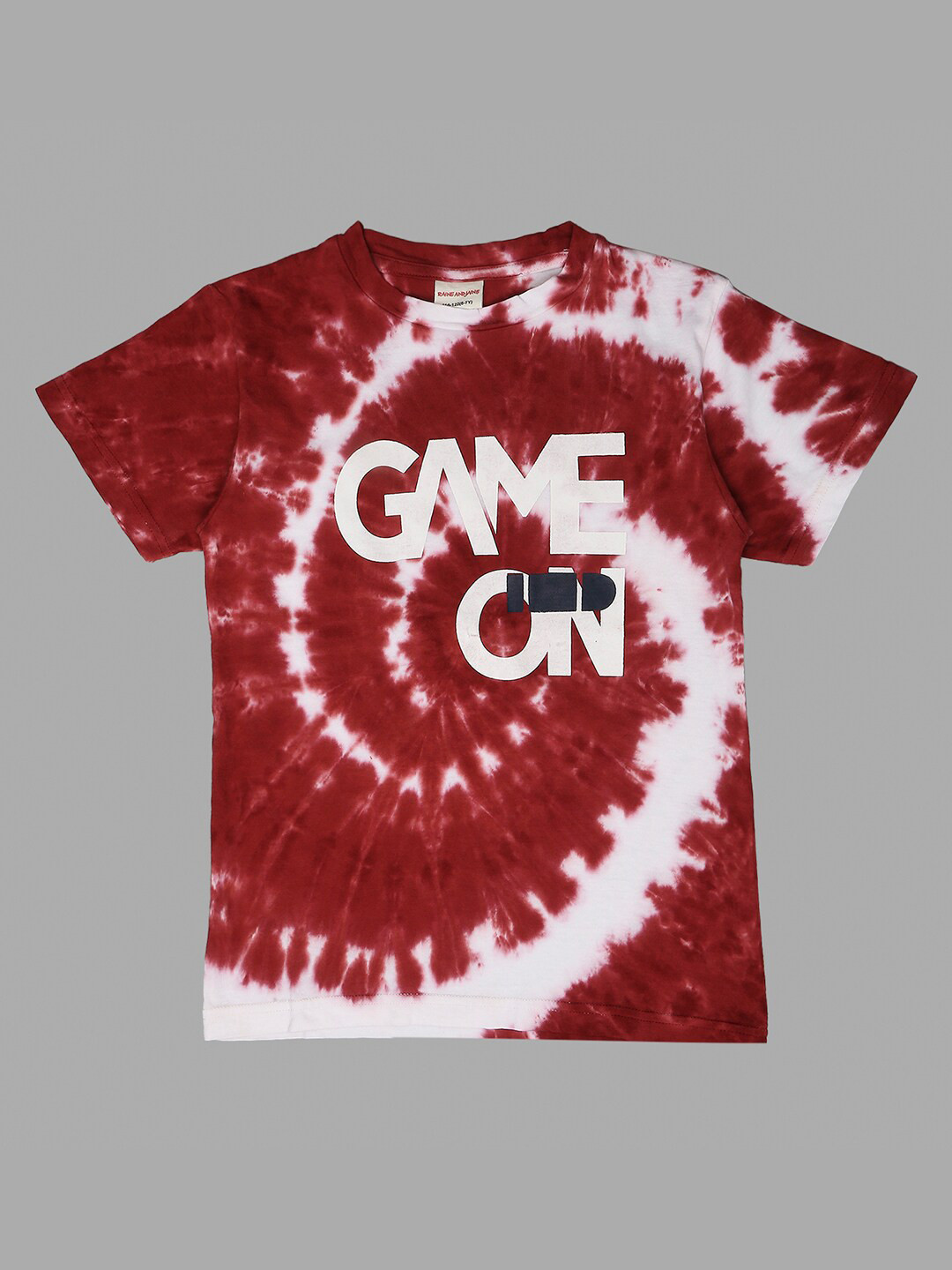 

RAINE AND JAINE Boys Dyed Pure Cotton T-shirt, Maroon