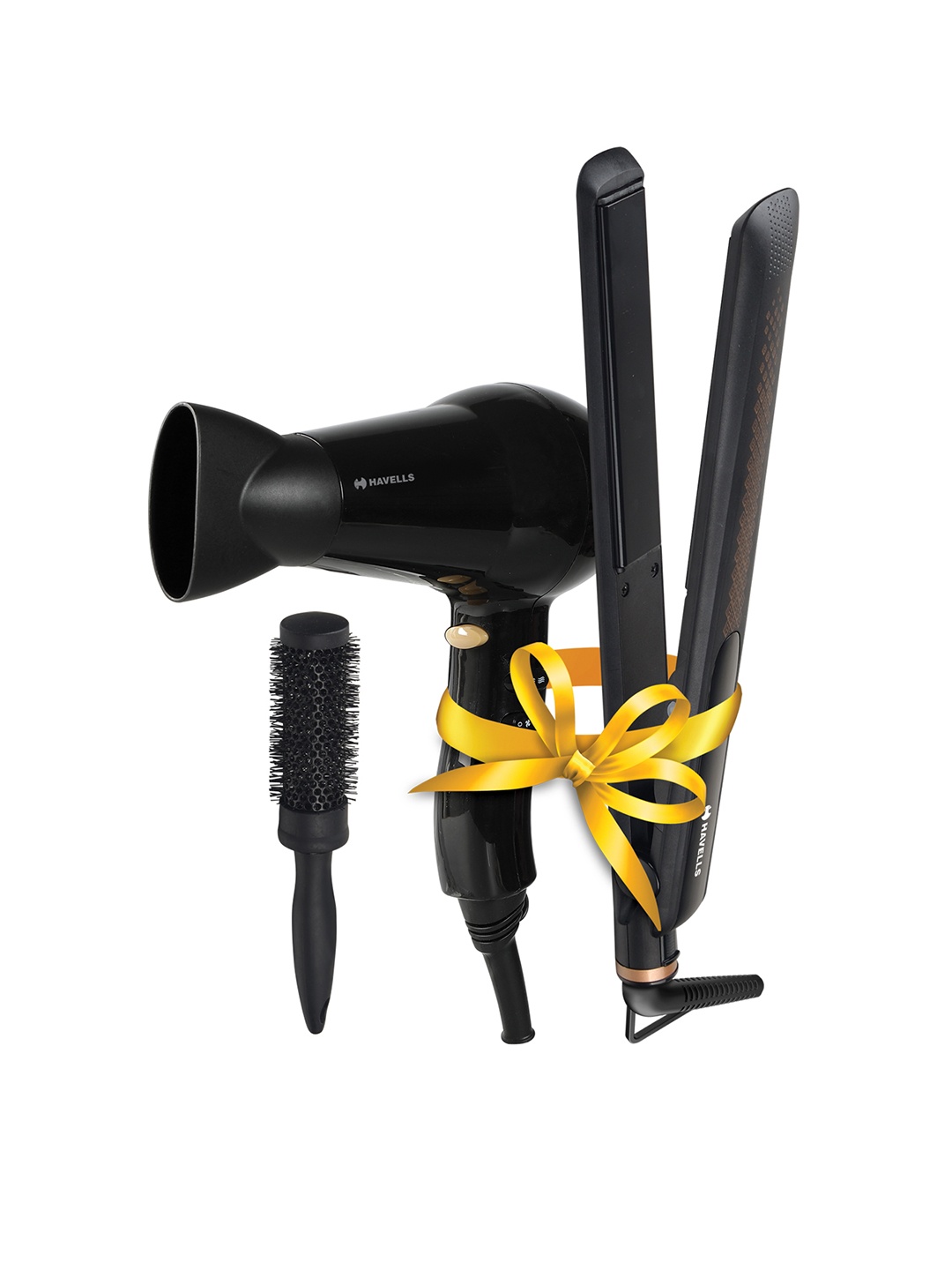 

Havells HC4075 3 in 1 Multi Styler Combo-Hair Dryer, Hair Straightener, Volume Brush-Black