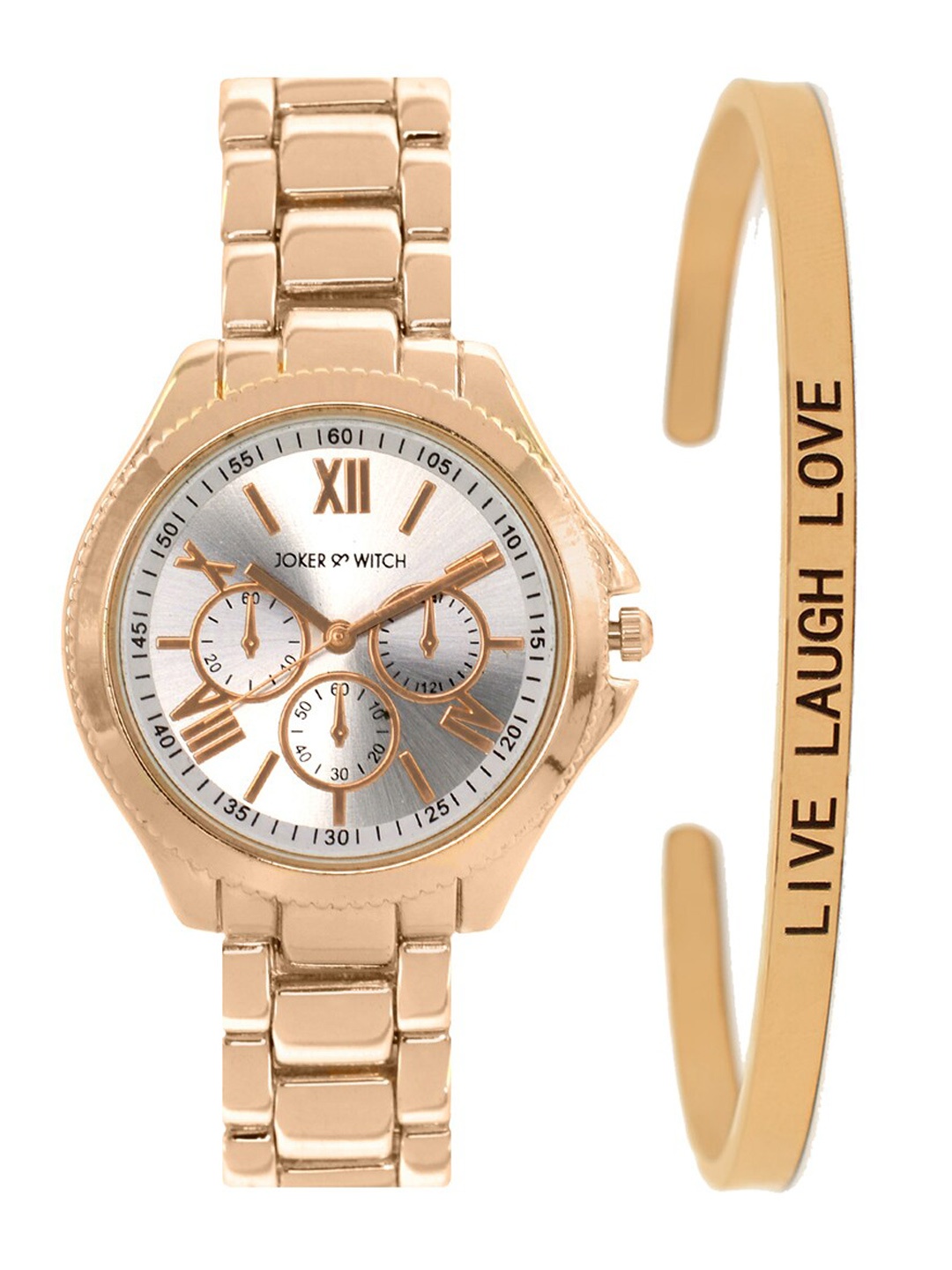 

JOKER & WITCH Women Watch Gift Set JWBS120, Rose gold