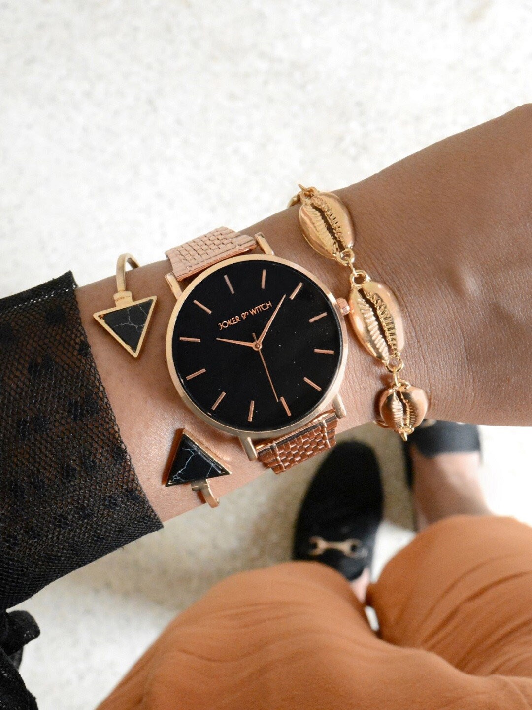 

JOKER & WITCH Woman Watch Gift Set, Rose gold