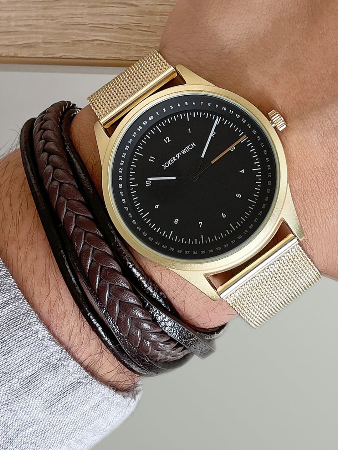 

JOKER & WITCH Men ORION Watch Gift Set, Gold