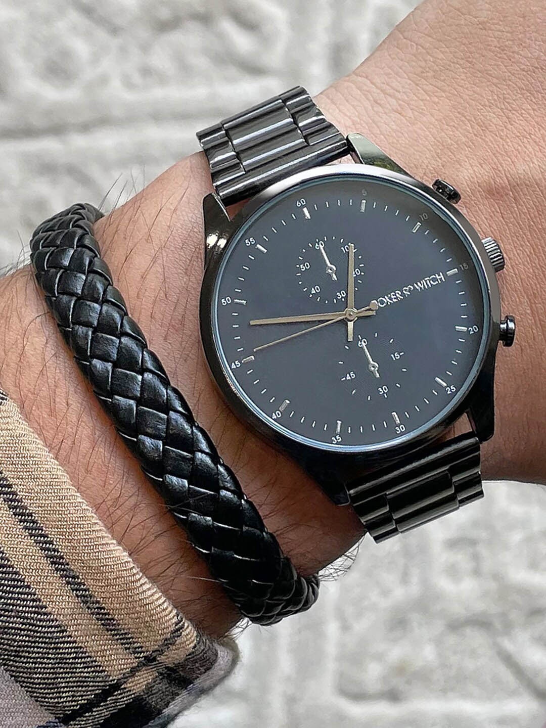 

JOKER & WITCH Men Theodore Watch Bracelet, Black