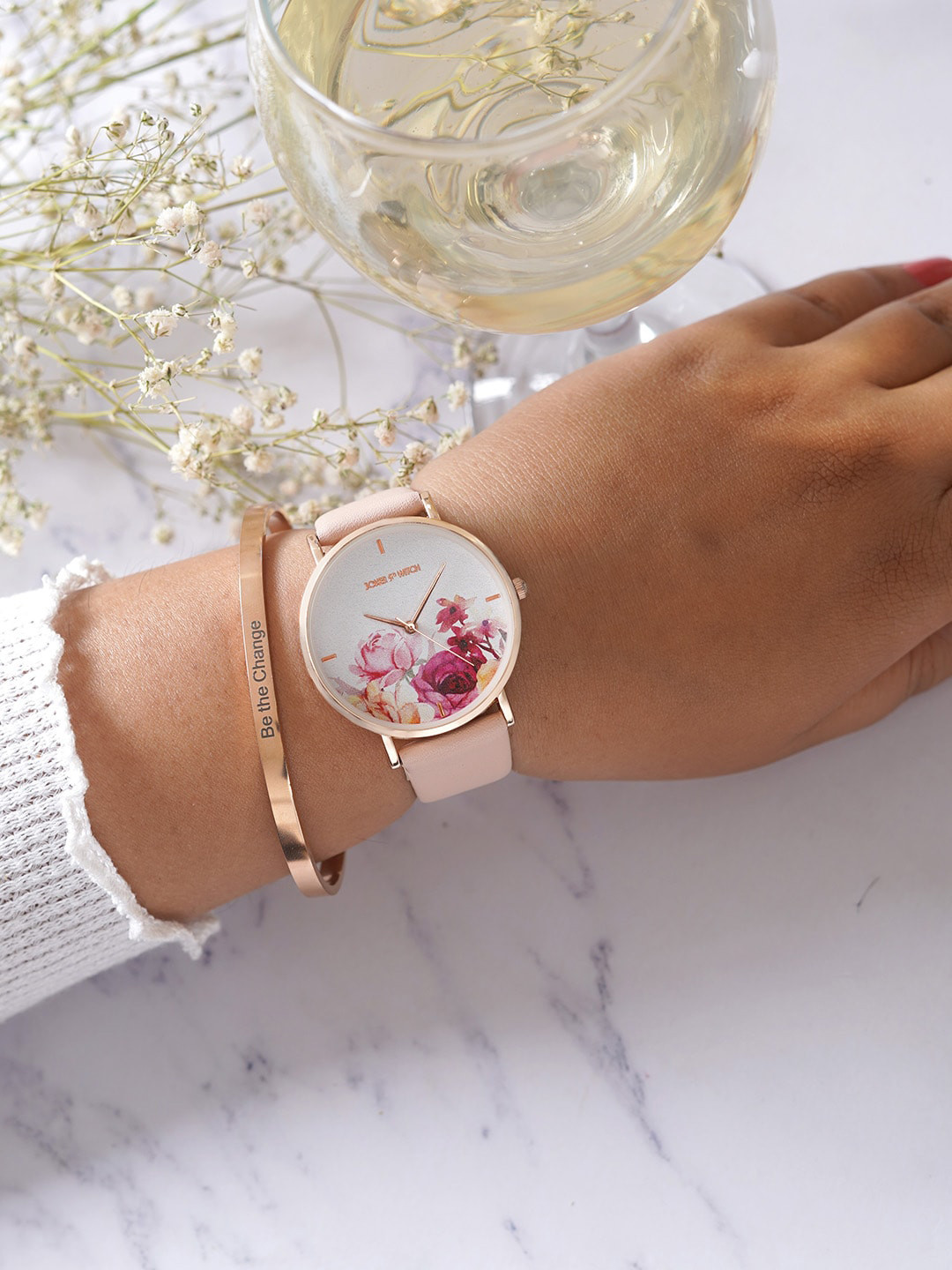 

JOKER & WITCH Prezzi Watch Bracelet Stack, Pink