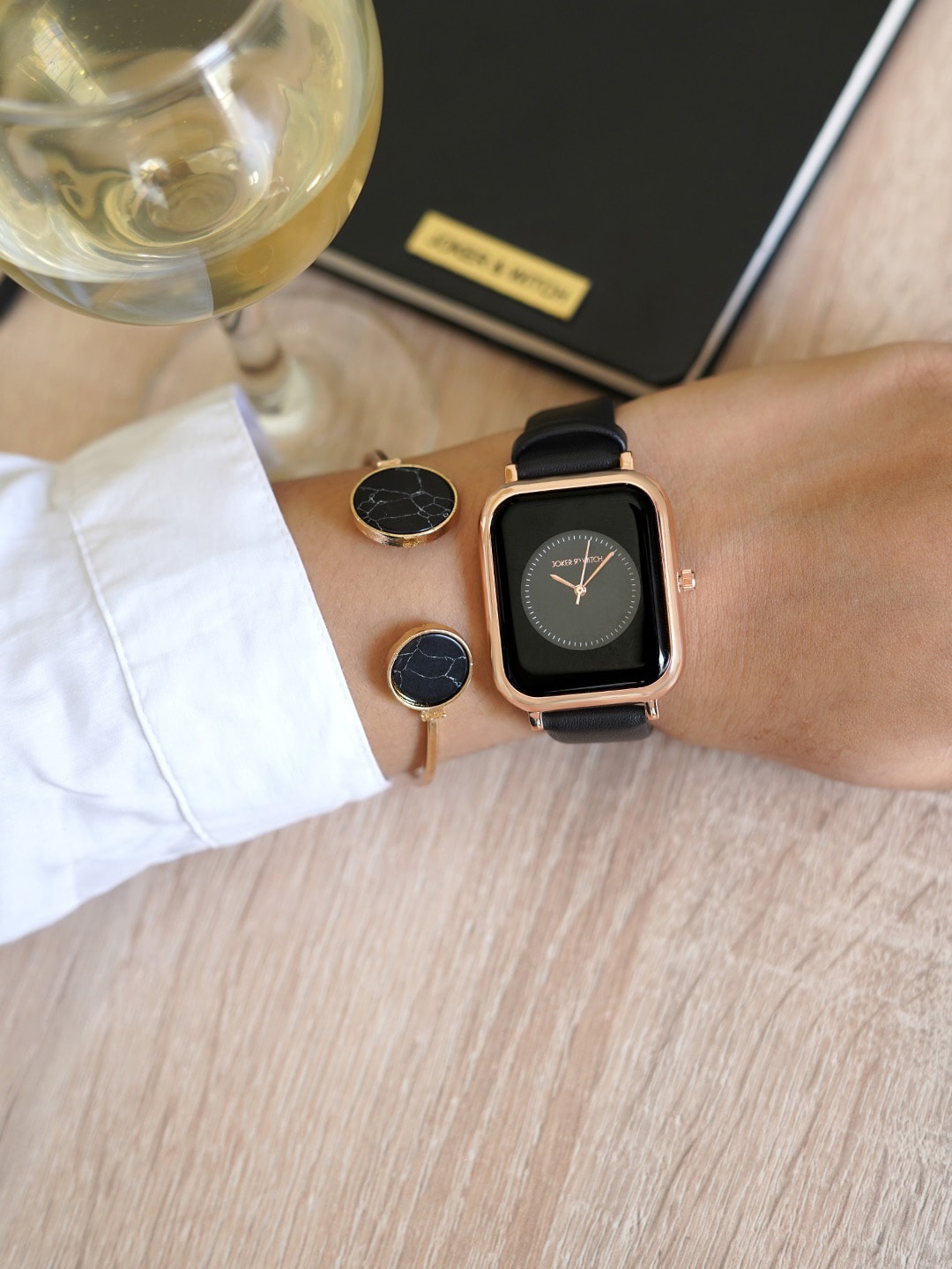 

JOKER & WITCH Women Rylie Watch Gift Set, Black
