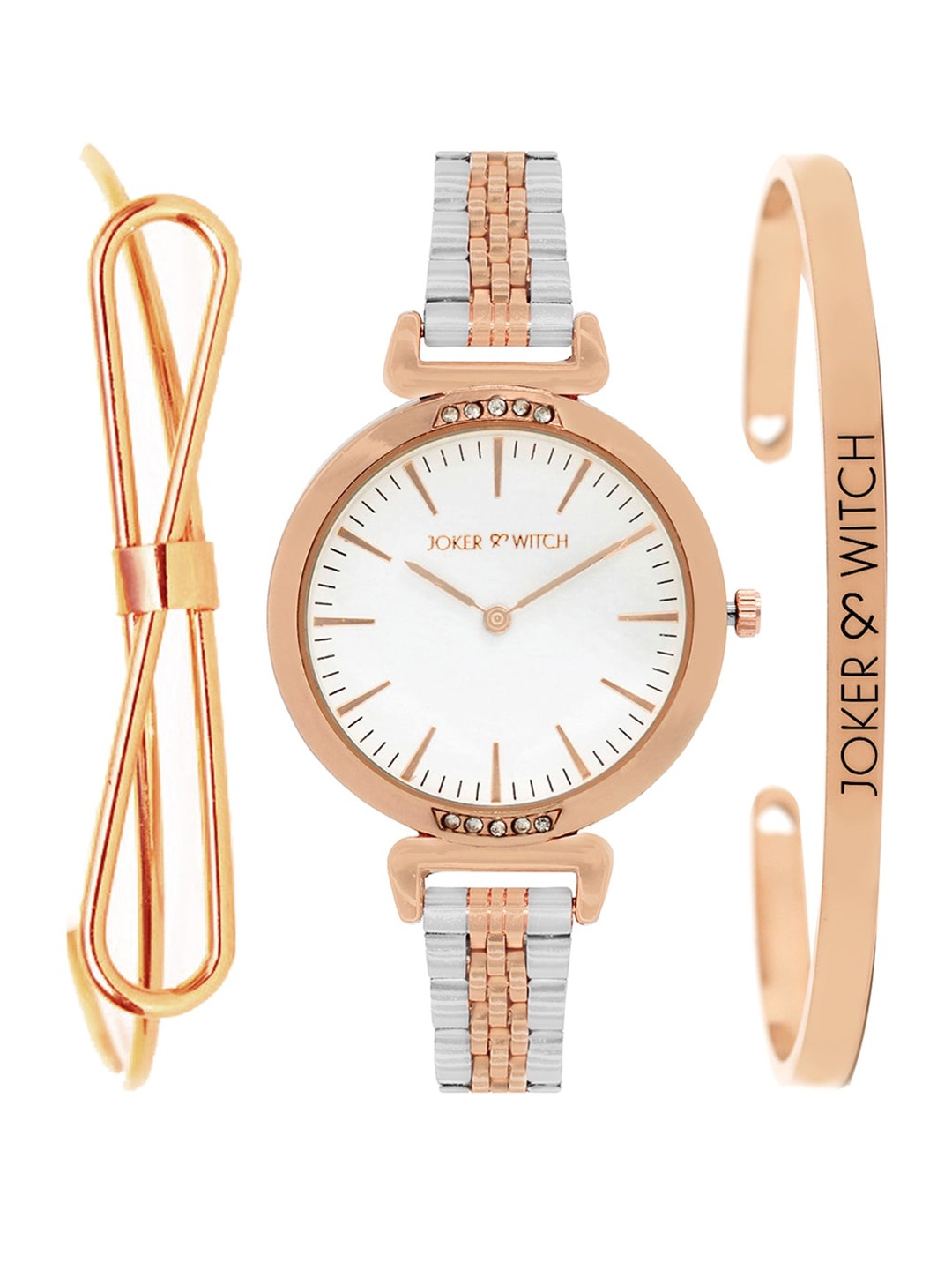 

JOKER & WITCH Kaila Watch Bracelet Stack, Rose gold