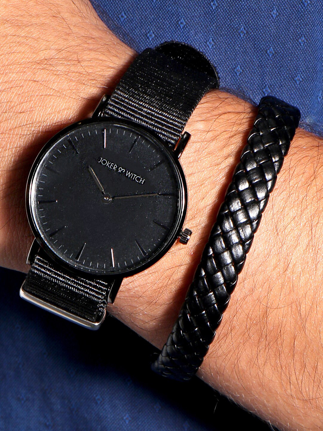 

JOKER & WITCH Men Watch Gift Set JWBS921, Black
