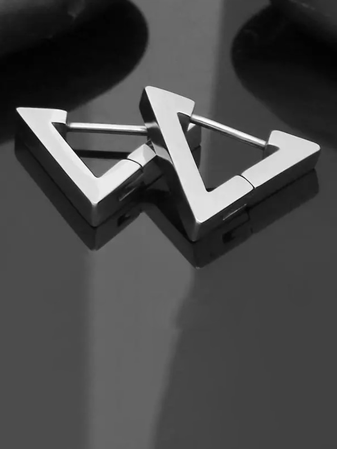 

KARISHMA KREATIONS Contemporary Drop Earrings, Silver