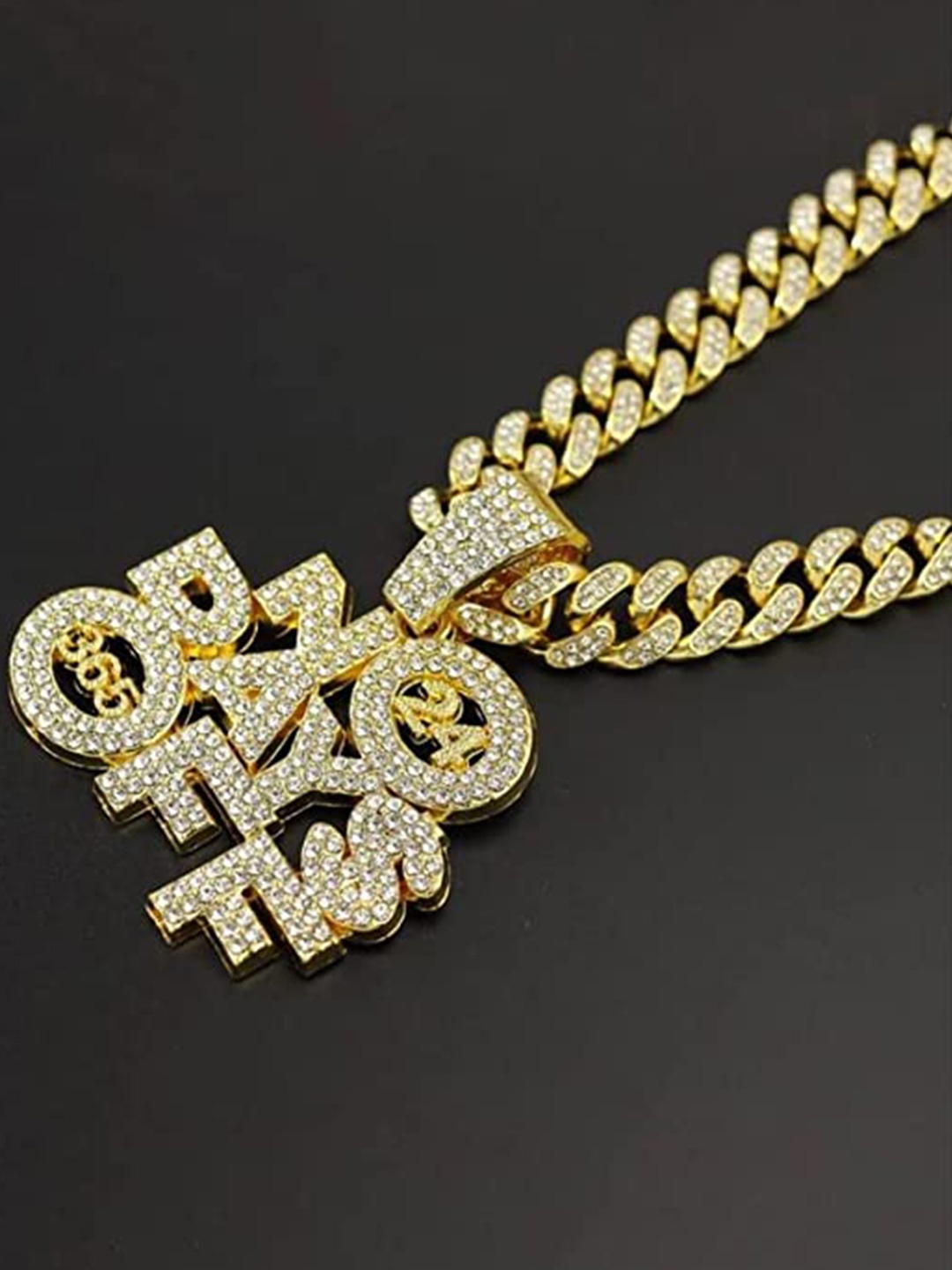 

VIEN Gold-Plated Cubic Zirconia Studded Necklace