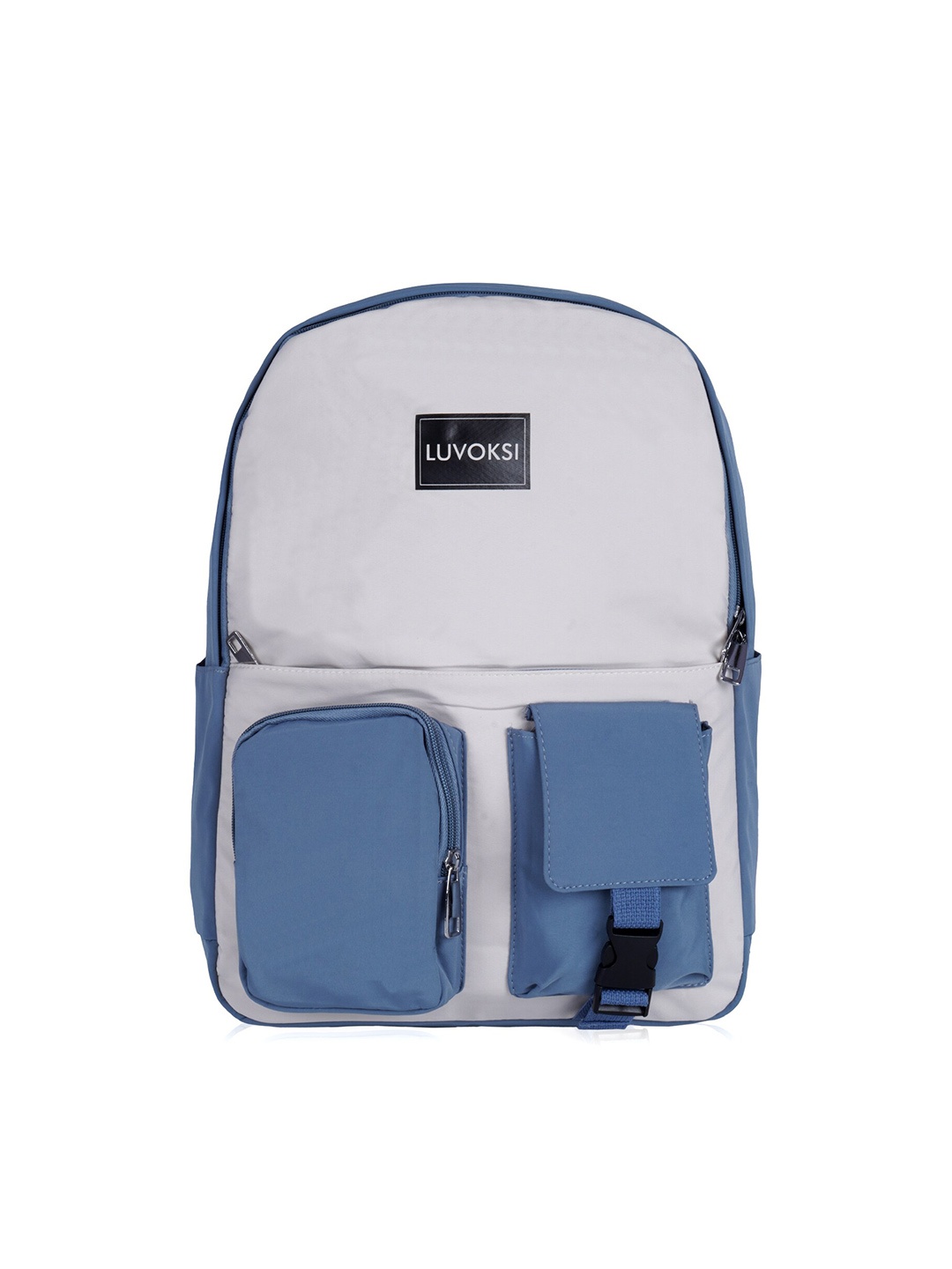 

Luvoksi Women Colourblocked Backpack, Blue