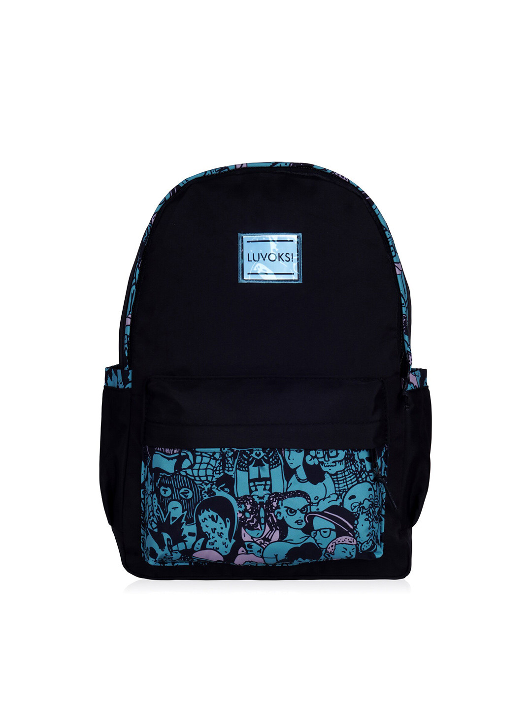 

Luvoksi Women Graphic Printed Backpack, Black