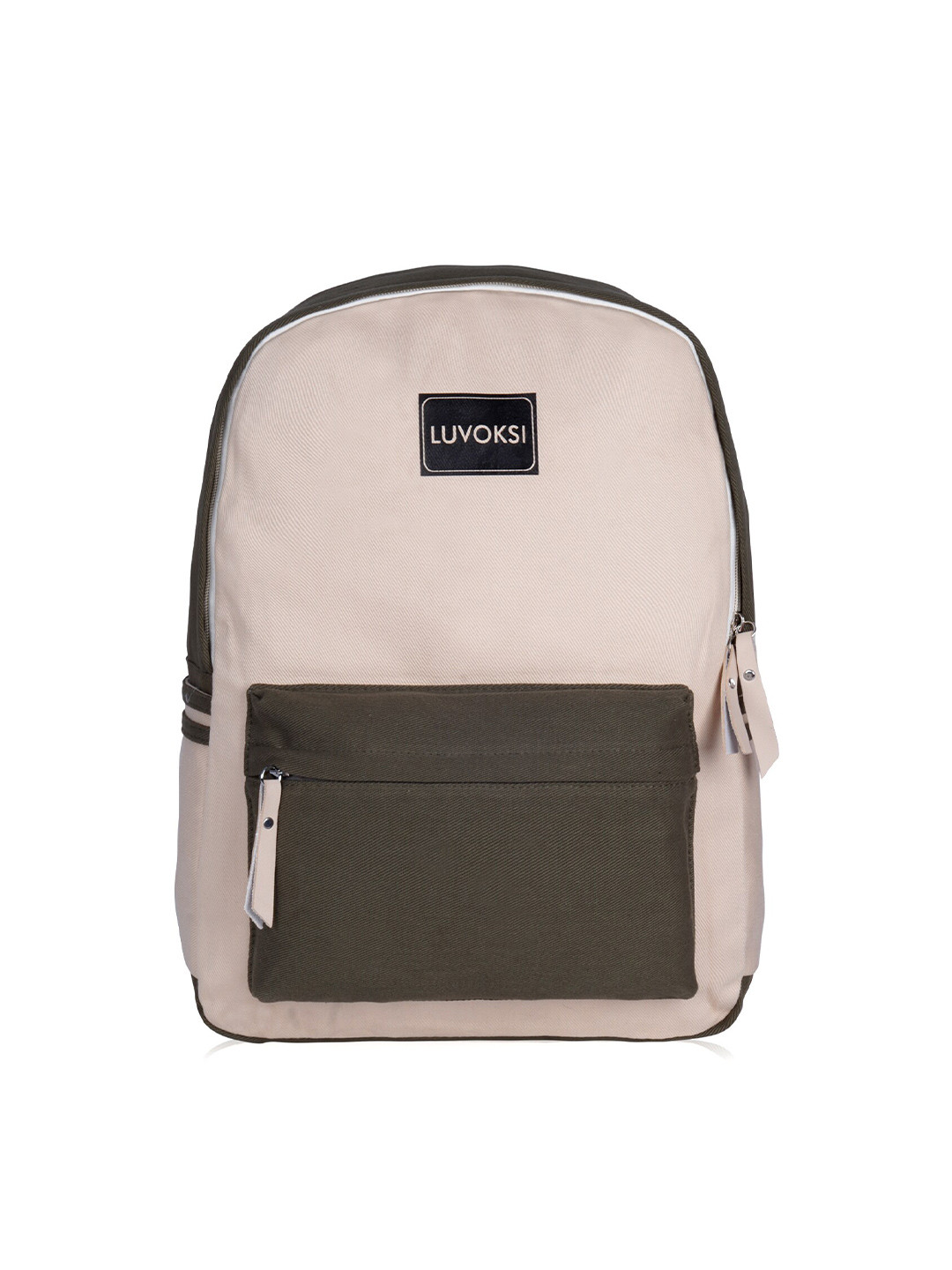 

Luvoksi Women Colourblocked Backpack, Olive