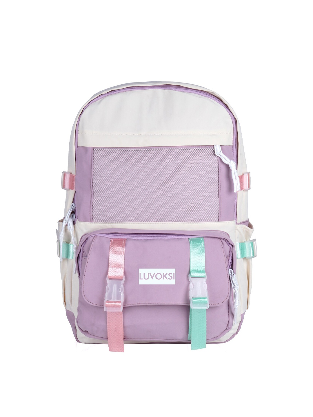 

Luvoksi Colourblocked Medium Backpack, Purple