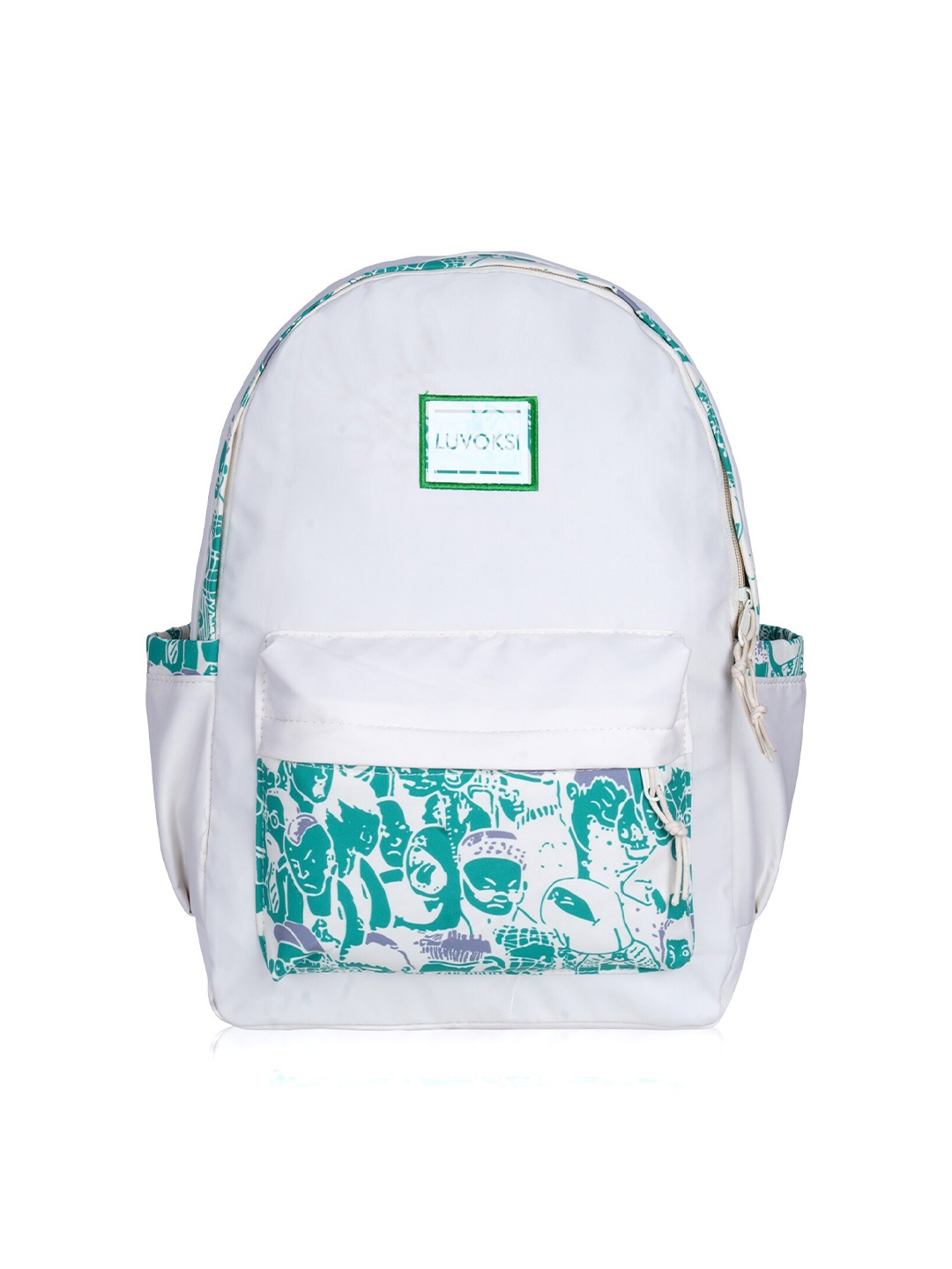 

Luvoksi Colourblocked Medium Backpack, White