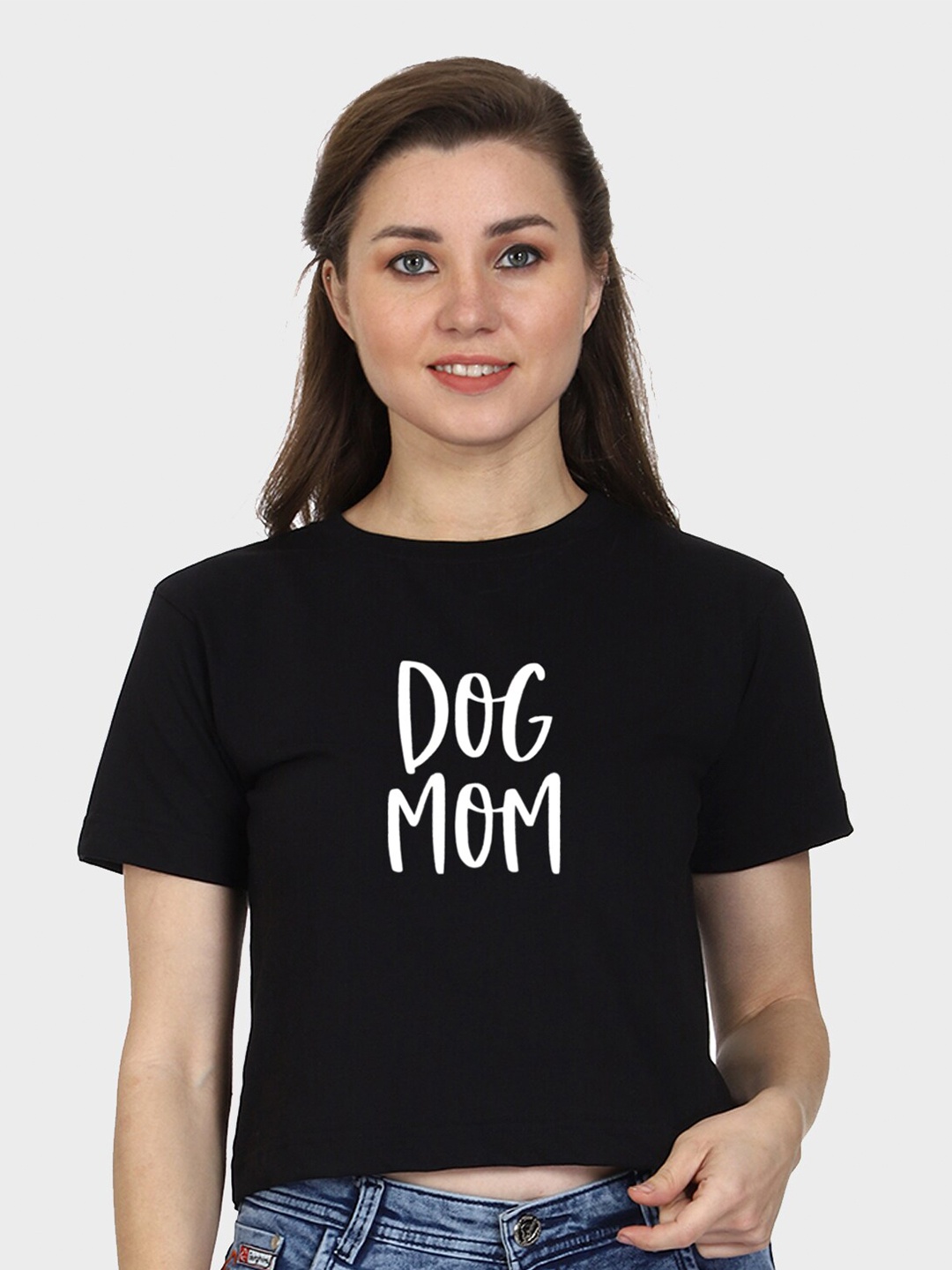 

T-SHIRT TRUCK Typography Printed Cotton T-shirt, Black