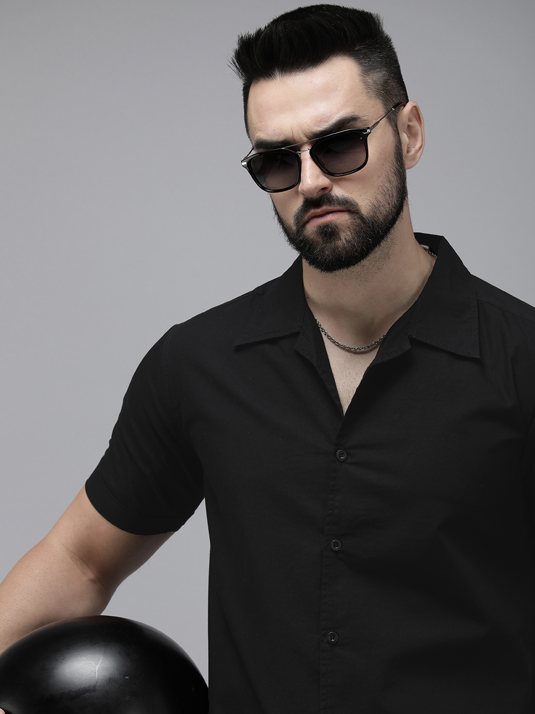 

The Roadster Lifestyle Co. Men Opaque Casual Shirt, Black