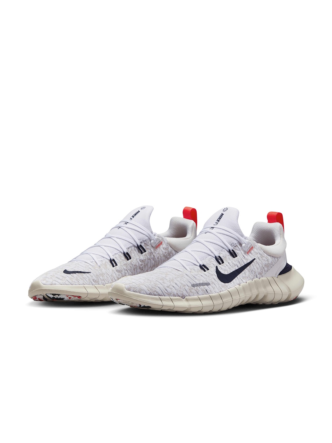 

Nike Men Free Run 5.0 Road Running Shoes, White