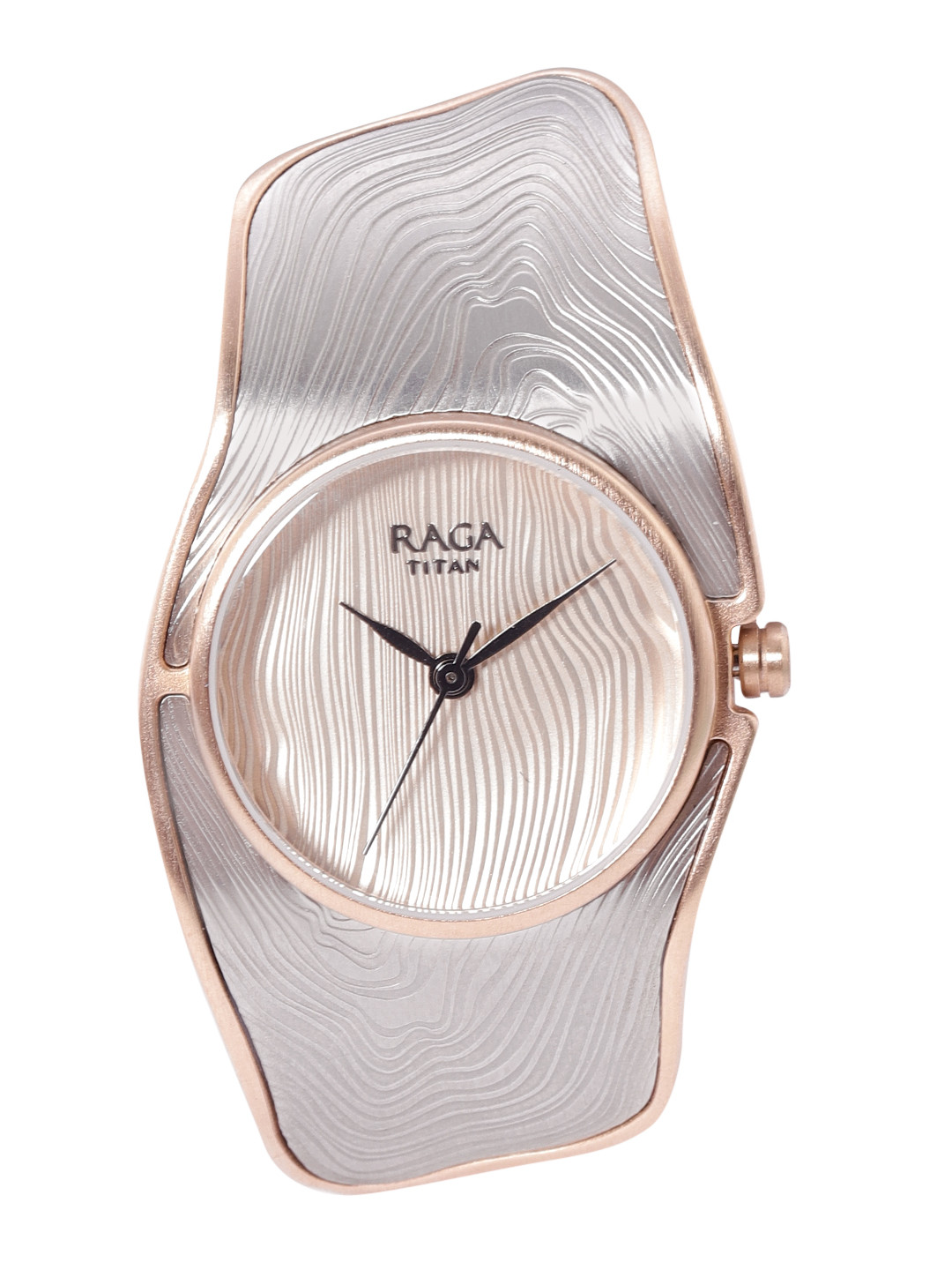 

Titan Women Patterned Dial & Cuff Straps Analogue Watch NM95097KM01A, Off white