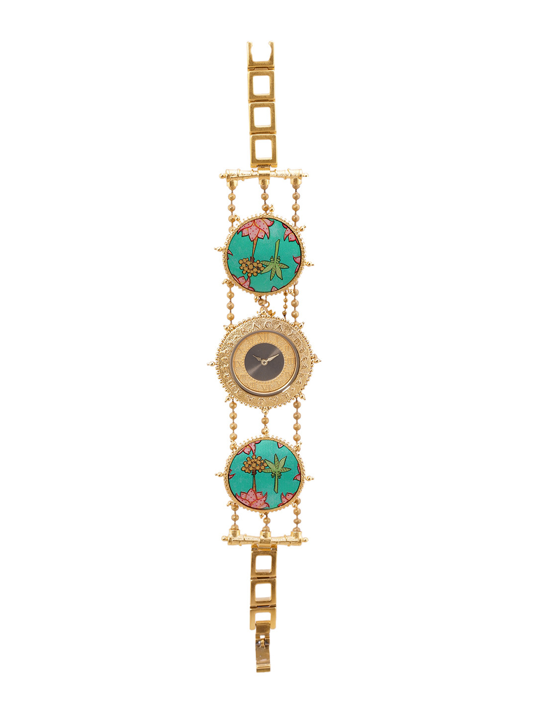 

Titan Women Stainless Steel Bracelet Style Straps Analogue Watch 95167YM01, Gold