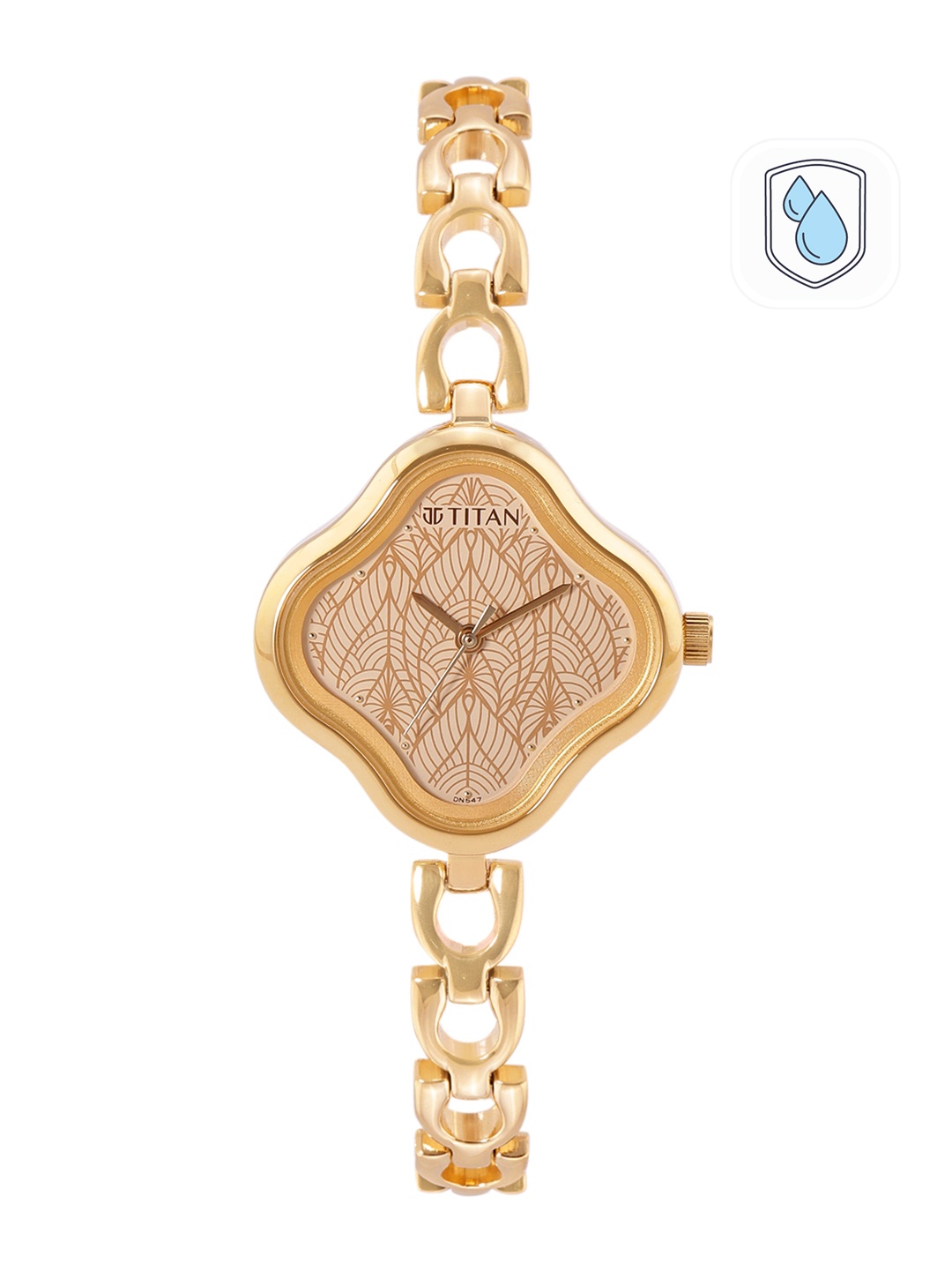 

Titan Women Bracelet Style Straps Analogue Watch NR2701YM01, Beige