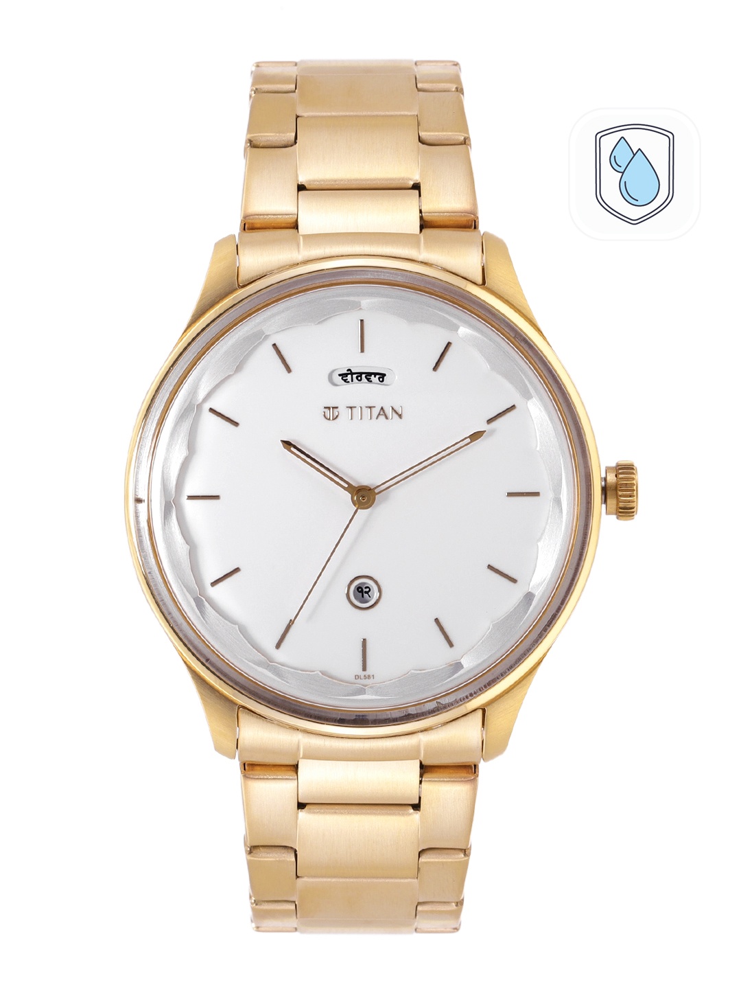 

Titan Men Stainless Steel Bracelet Style Straps Analogue Watch 1869YM01, White
