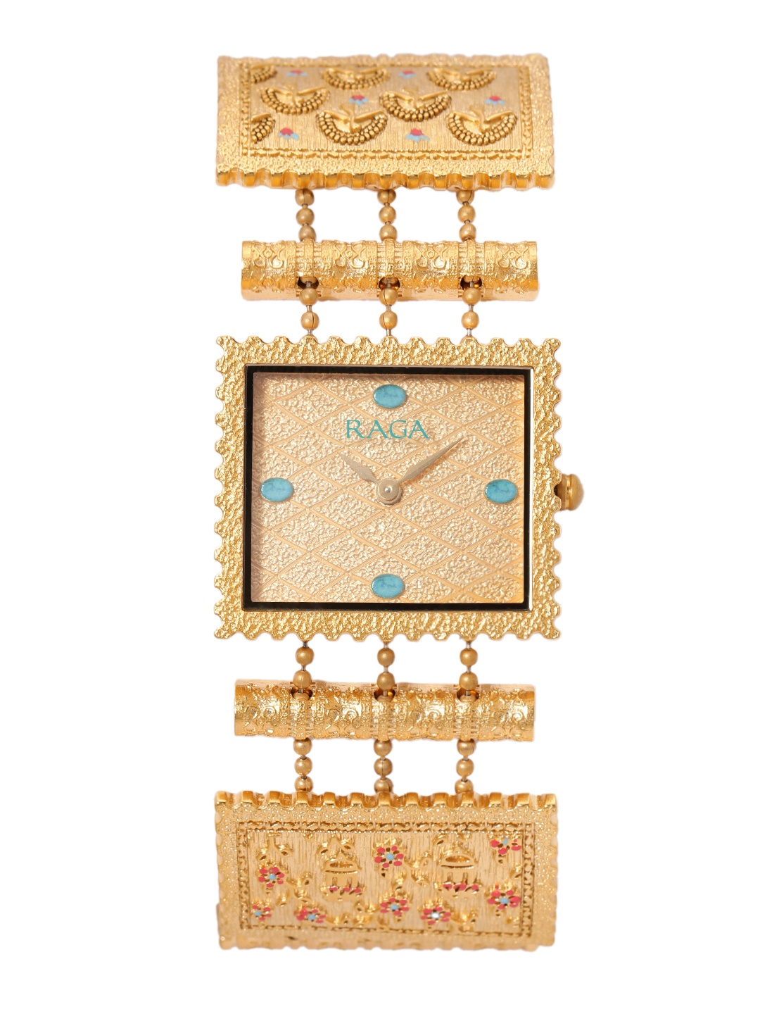 

Titan Women Raga X Masaba Golden Analogue Watch 95166YM01, Gold