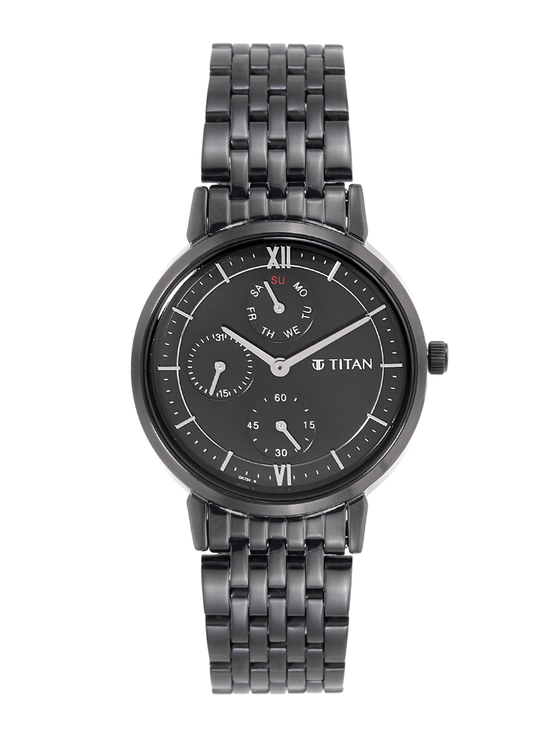 

Titan Women Bracelet Style Straps Analogue Multi Function Watch NR2652NM0, Black