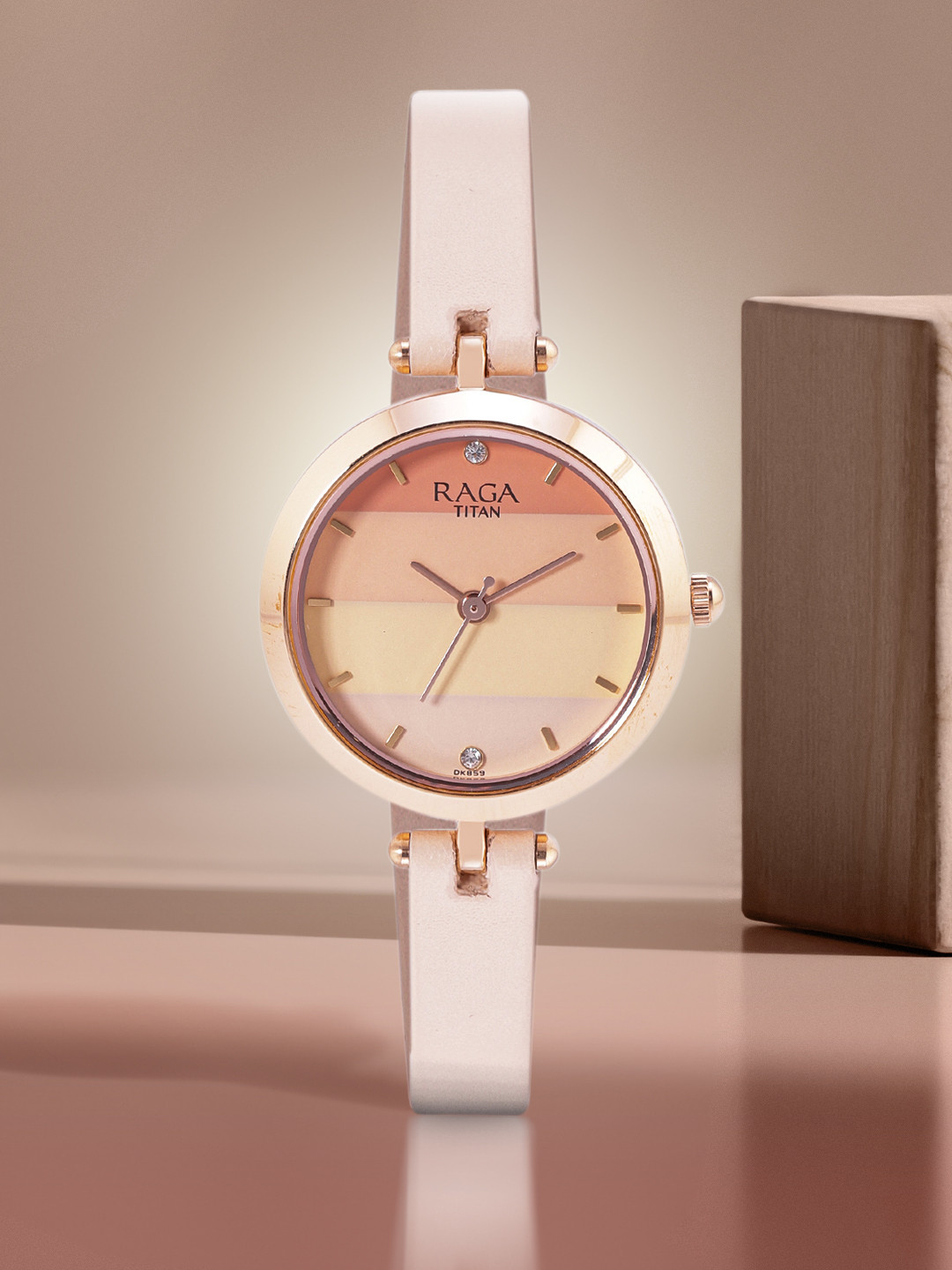 

Titan Women Leather Straps Analogue Watch NR2606WL02, Multi