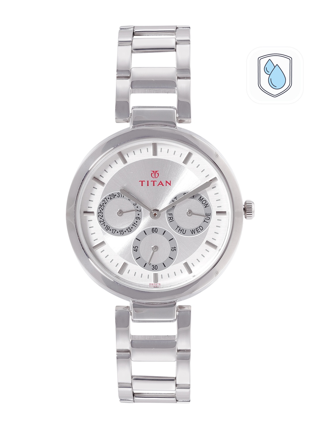 

Titan Women Stainless Steel Bracelet Style Straps Analogue Watch NR2480SM03, White