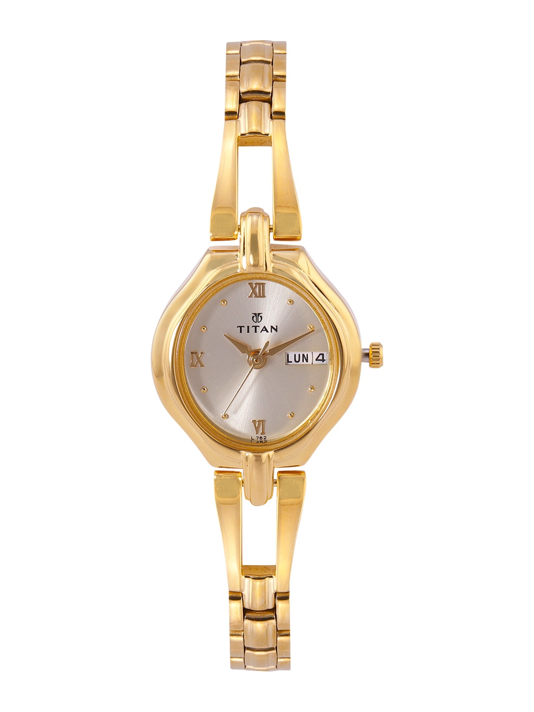 

Titan Women Bracelet Style Straps Analogue Watch NK2345YM02, Gold