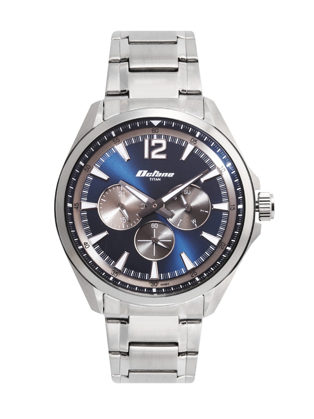 

Titan Men Octane Analogue Watch NR90124SM01, Navy blue