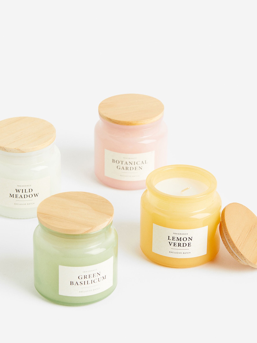 

H&M Pink Scented Candle With Glass Holder