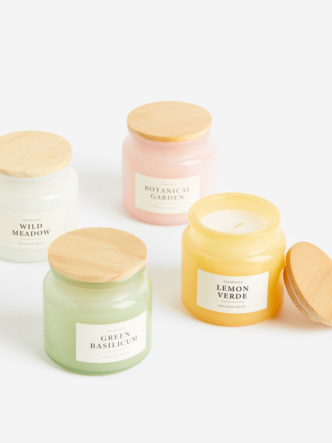 

H&M White Scented Candle With Glass Holder