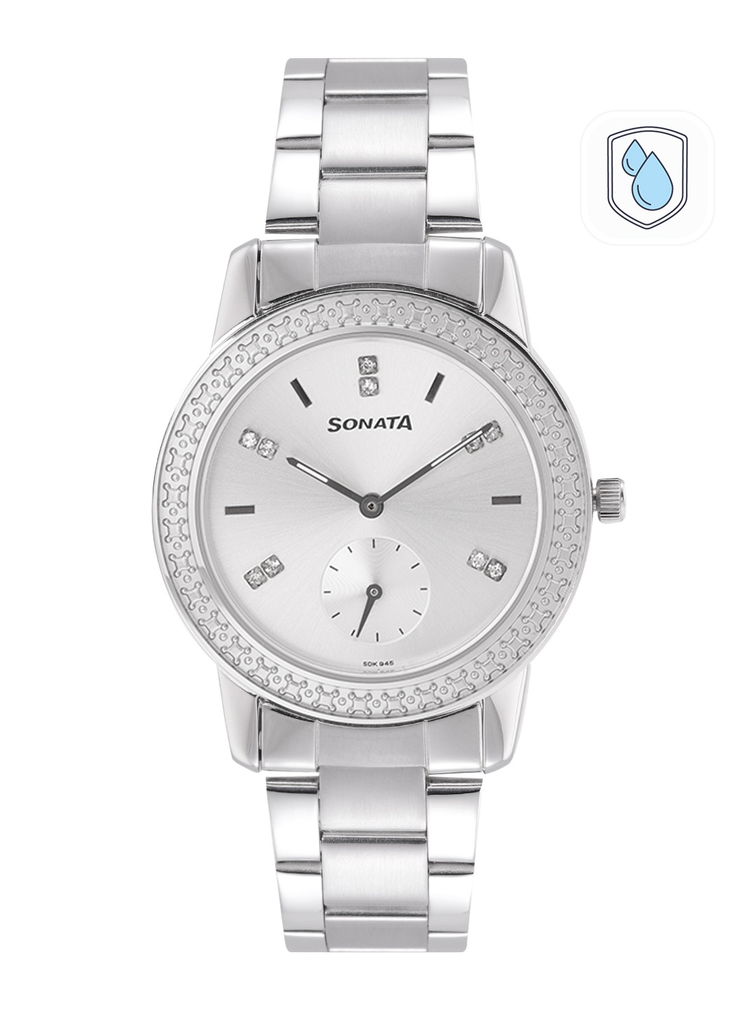 

Sonata Women Bracelet Style Straps Analogue Watch 8165SM02, Silver