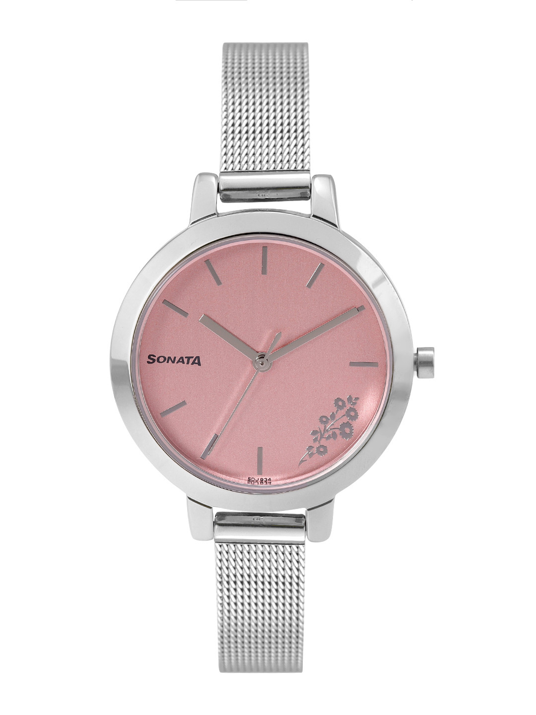 

Sonata Women Bracelet Style Straps Analogue Watch NR8141SM12, Pink