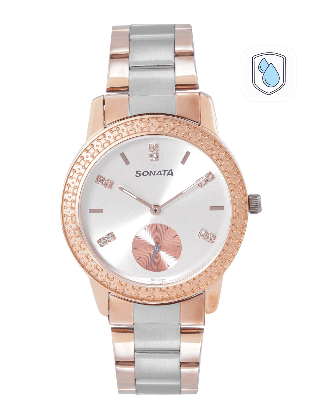 

Sonata Women Bracelet Style Straps Analogue Watch 8165KM01, Silver